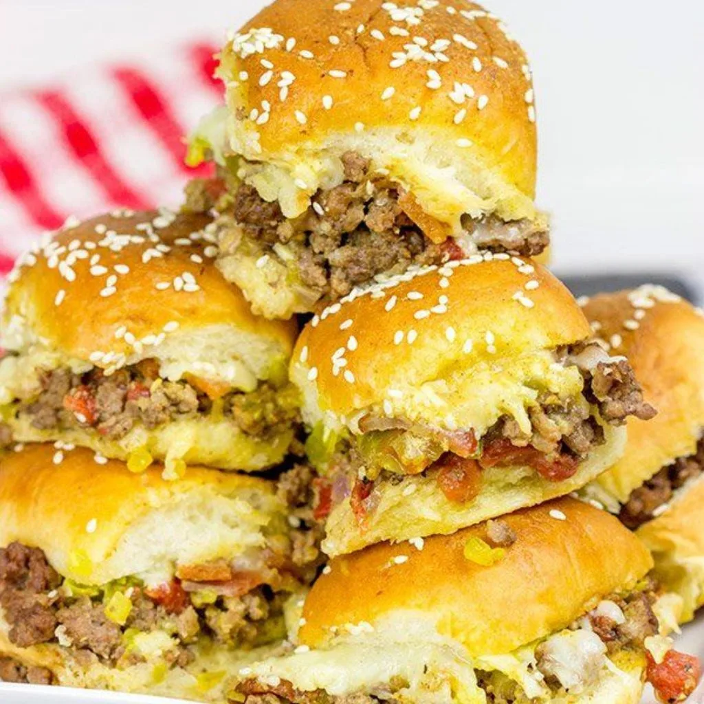 Pull-Apart Cheeseburger Sliders Recipe
