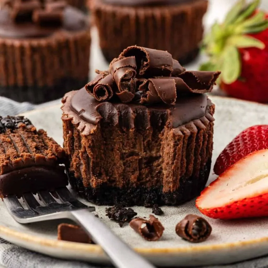 Mini Chocolate Cheesecakes