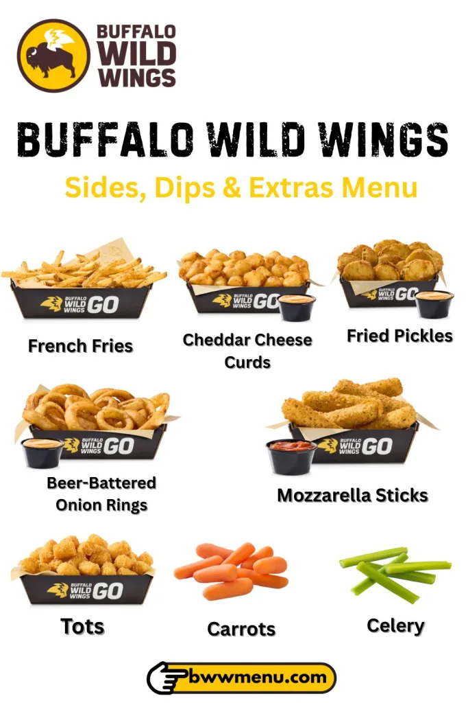 Sides, Dips & Extras Menu