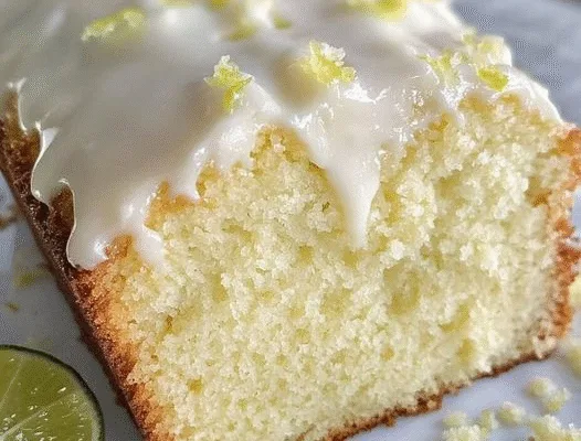 Keto Key Lime Pound Cake with Cream Cheese Icing