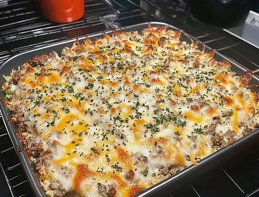 Keto Ground Beef Casserole Recipe